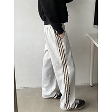 迷彩条纹裤子男春秋美式重磅卫裤直筒休闲运动裤子K1760-P40，男装休闲裤，星座308B-1