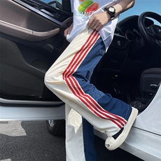 直筒长裤潮时尚潮牌青春流行百搭运动裤宽松型休闲裤夏季，男装休闲裤，星座716-2