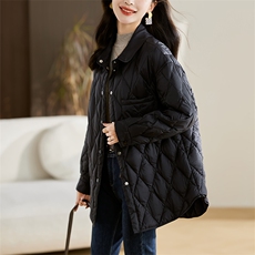 2023冬装新款时尚百搭潮流气质短款休闲减龄羽绒服外套女，女装羽绒服，丽影随形
