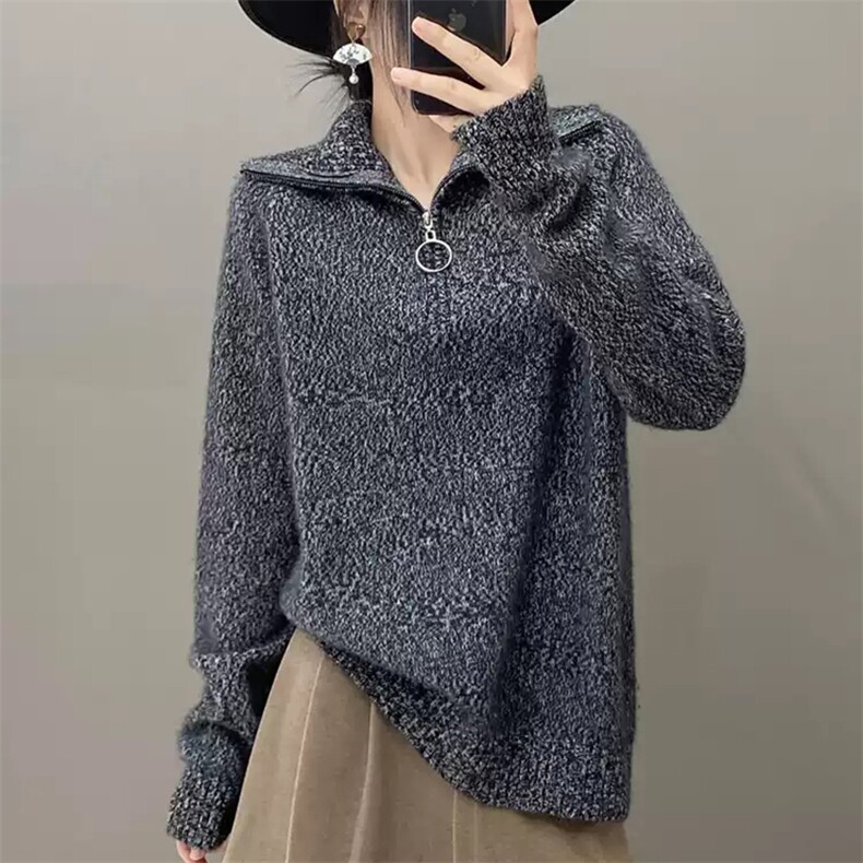 2025年秋季POLO领常规款套头单件长袖加厚,针织衫/毛衣,新胜羊绒