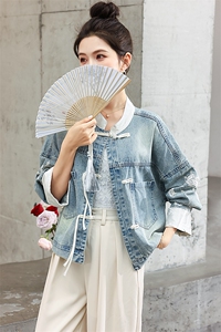 现货绣花牛仔外套A30-P135-K185图片