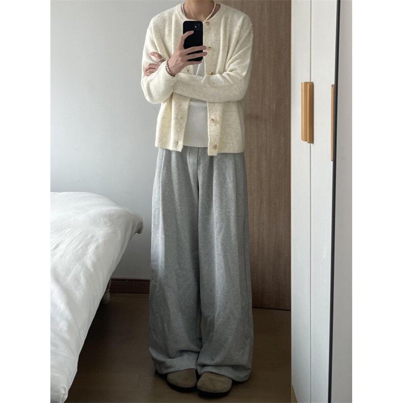 【有货】MY2403LL-特P58cleanfit米白色开衫针织衫毛衣外套,男装针织衫/毛衣,星座1007（原301D）