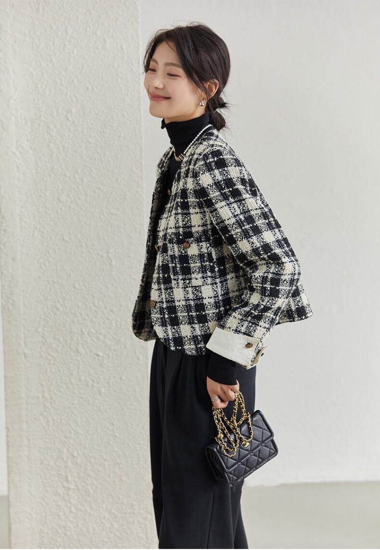 2021秋冬小香风羊毛外套，其它，贻思茗