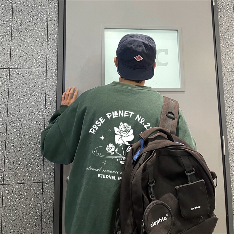 特P25控48秋冬新款男士圆领卫衣宽松休闲日常百搭上衣WQ2456,男装卫衣,电商B370