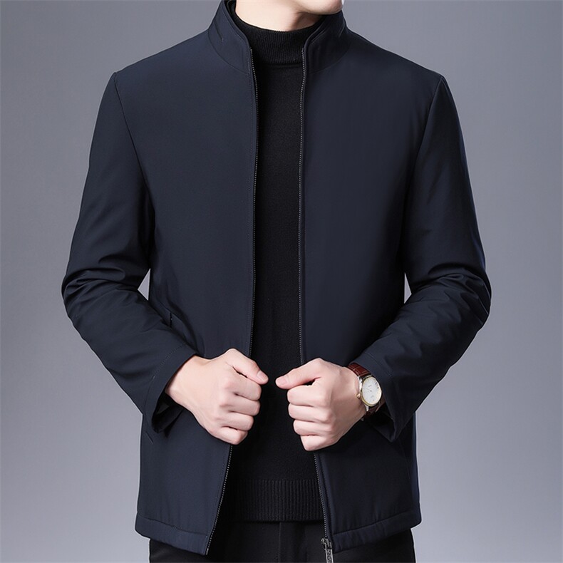 YY-W8610男士夹克男装茄克衫外套立领休闲商务加棉P160,男装夹克,电商B360
