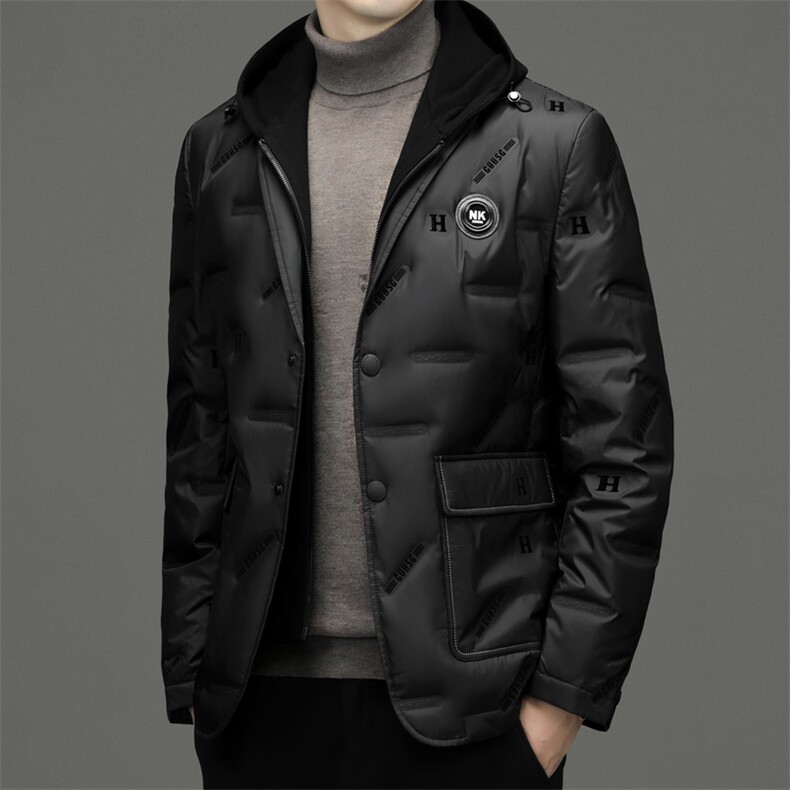BF22962钱塘2020-2新款中年男士羽绒服休闲百搭西装毛领外套P260,男装羽绒服,钱塘207-2