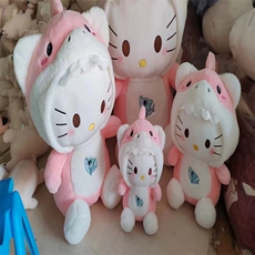 璟旭毛绒玩具 鲨鱼凯特猫