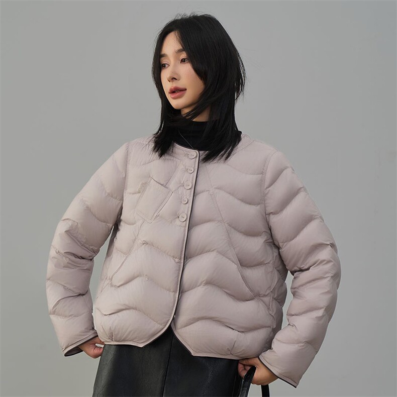 现货2025年冬季新款90白鸭绒休闲风羽绒服女,女装羽绒服,阳光伊恋