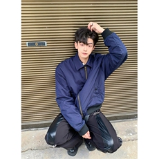美式复古藏青色飞行员夹克外套短款棒球服男T120-P60，男装夹克，星座1007（原301D）