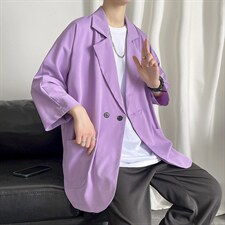 控价89夏新薄款西服宽松大码冰丝防嗮服JK202-P55，男装西服，电商A128