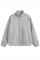 重磅加绒奥粒绒短款500克拉链立领卫衣短宽套头外套RH5321JR-P65，女装短外套，星座610B-1