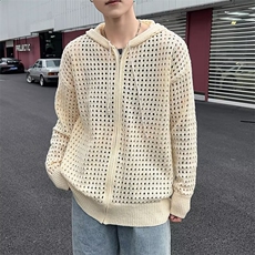 时尚青少年针织衫2024秋新款男士长袖镂空毛衣打底衫B6002/P45，男装T恤，星座506