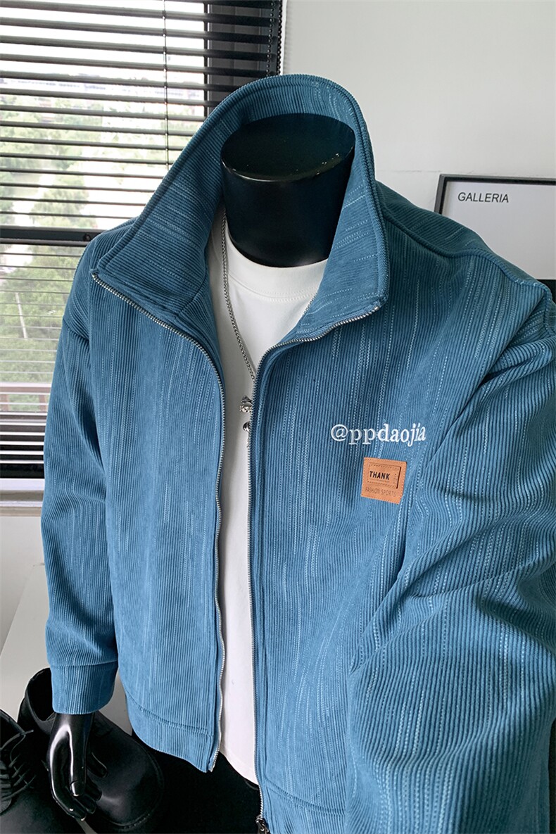 高克重560g雪尼尔立领保暖银狐绒夹克外套J5250J加绒-特P65控118,男装夹克,电商A001