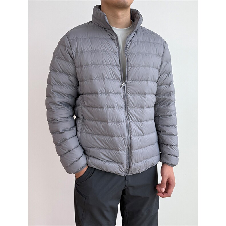 高品户外立领男女轻量化排骨羽绒服宽松休闲保暖外套A1149-P88,男装羽绒服,星座1505