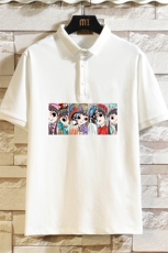 PL57250-P35翻领短袖polo衫男大码胖子半袖t恤男有领保罗衫砖墙，男装Polo衫，电商A040A