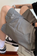 ！2023夏季冰丝透气激光冲孔男士短裤清爽五分裤DK251P45控69，男装休闲裤，电商B220