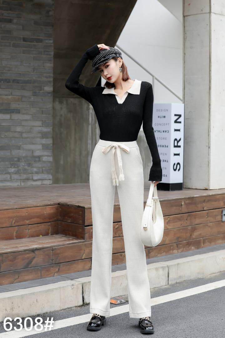 加绒直筒裤，其它，卡地莲