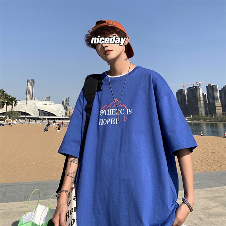 XZ213-19D113-P25控38港风大码创意印花宽松透气圆领短袖T恤,男装T恤,星座213