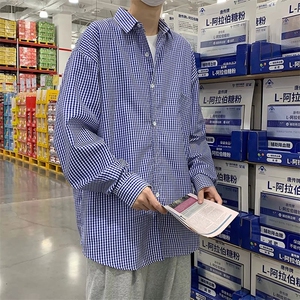 长袖衬衫男港风日系春季韩版潮流帅气衬衣C9641P26图片