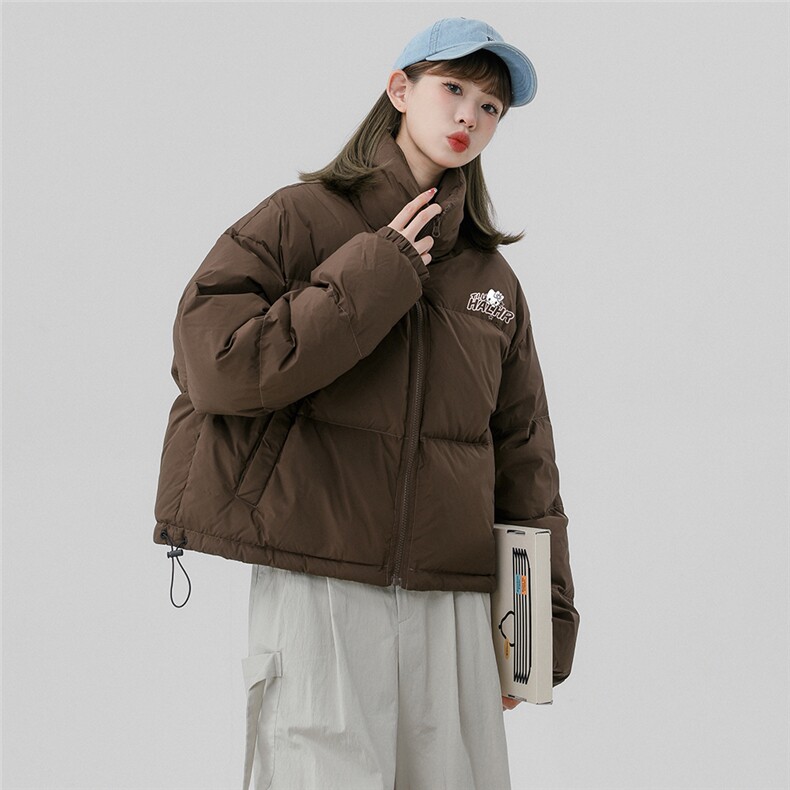 中性风新款冬季时尚百搭宽松字母印花棉服外套MY65002P85控118,男装棉衣,电商A268