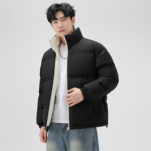 2025冬季连帽宽松面包服羽绒棉衣男士情侣加大码棉衣YY9688图片