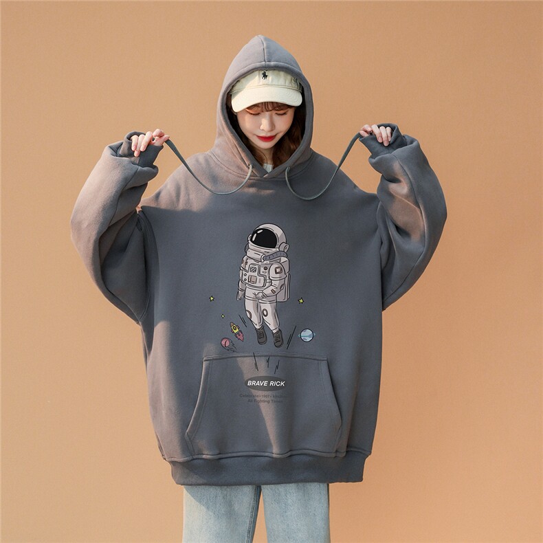 中性2024春季新品简约Uttlenger太空人连帽卫衣W292P35控58,男装卫衣,A247A