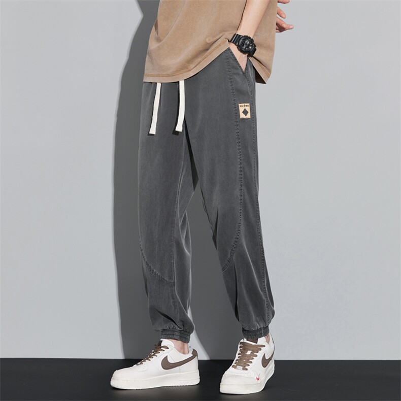 休闲阔腿裤男装春夏新款宽松显瘦束脚百搭运动卫裤子DY562-P65,男装休闲裤,电商A178-1