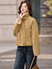 短款羽绒服女2025冬新款高级感巨好看宽松洋气拼毛加厚派克服外套，女装羽绒服，流量+