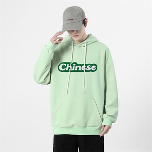 新款滑棉毛巾绣连帽卫衣潮牌无影墙宽松落肩VE200B01-P70图片