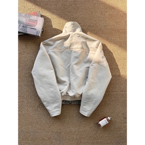 有货 203-6 F2596 P70特～美式cleanfit格子拼接翻领夹克图片