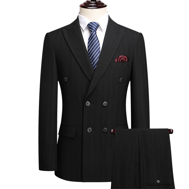 高品质微弹三件套胸花需另配，男装西服套装，电商D210