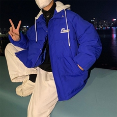 1506-1/M5331/P54男士冬季宽松休闲假两件连帽棉服，男装棉衣，星座1506-1