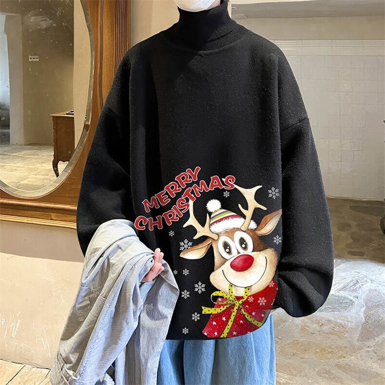 控68高领毛衣男士大码内搭毛线衣男 GM45296-P45加绒款-P65图片