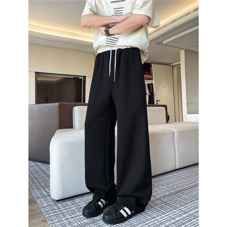 8XL-M秋季撞色运动裤子特大码美式高街直筒卫裤休闲裤KZ1945/P55,男装休闲裤,电商B238