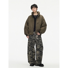 2025冬季新款美式可收纳连帽羽绒服潮牌魔术贴设计羽绒服599，男装羽绒服，电商A234