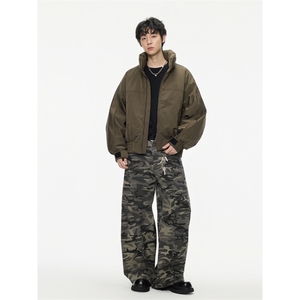 2025冬季新款美式可收纳连帽羽绒服潮牌魔术贴设计羽绒服 599图片