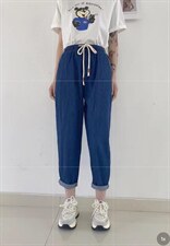 早秋新款薄料牛仔裤上新MLXL，女装牛仔裤，Y·Z 羽倬