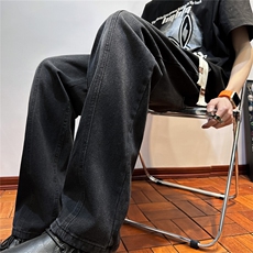 k1078-p45-控68现货宽松拉链cleanfit牛仔裤马丁靴黑暗，男装牛仔裤，星座116