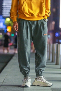 2021春秋装男款韩版休闲束脚长裤宽松百搭哈伦裤C305A图片