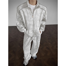 可二开脏脏灰扎染大码M-5XL卫衣WY78064P68卫裤WK78065P68套装，男装休闲裤，星座227-7