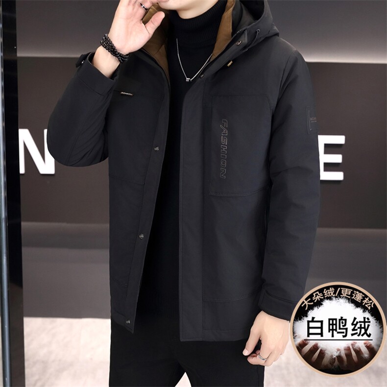 标90绒白鸭绒高品质连帽加厚防风羽绒服外套上衣男1888P238,男装羽绒服,电商B226