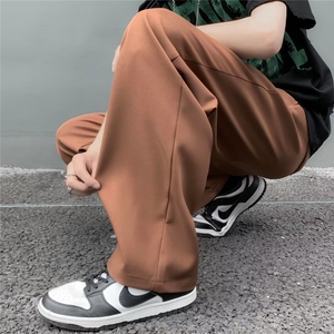 男港风免烫西装布半松紧休闲裤西裤K450P35图片