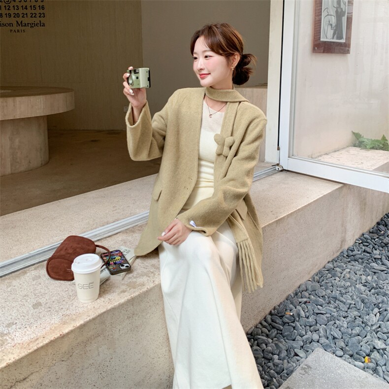新款有xian货V领双面呢西装AD921-P255K368,女装毛呢外套,2B187