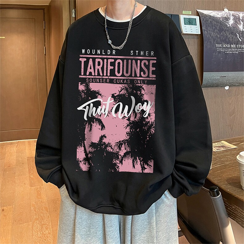 直播360克重磅美式潮牌印花卫衣Y117特P28同步供应华棉品质,男装卫衣,电商A486