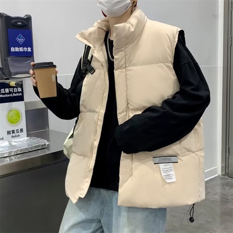 原宿秋季纯色马甲男百搭潮新款宽松型S01P45,男装背心/马甲,星座1116-2