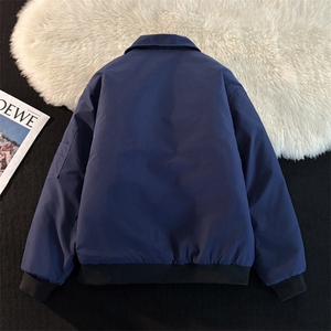 短款飞行夹克棉服男冬季潮牌加厚防寒立领棉衣外套图片
