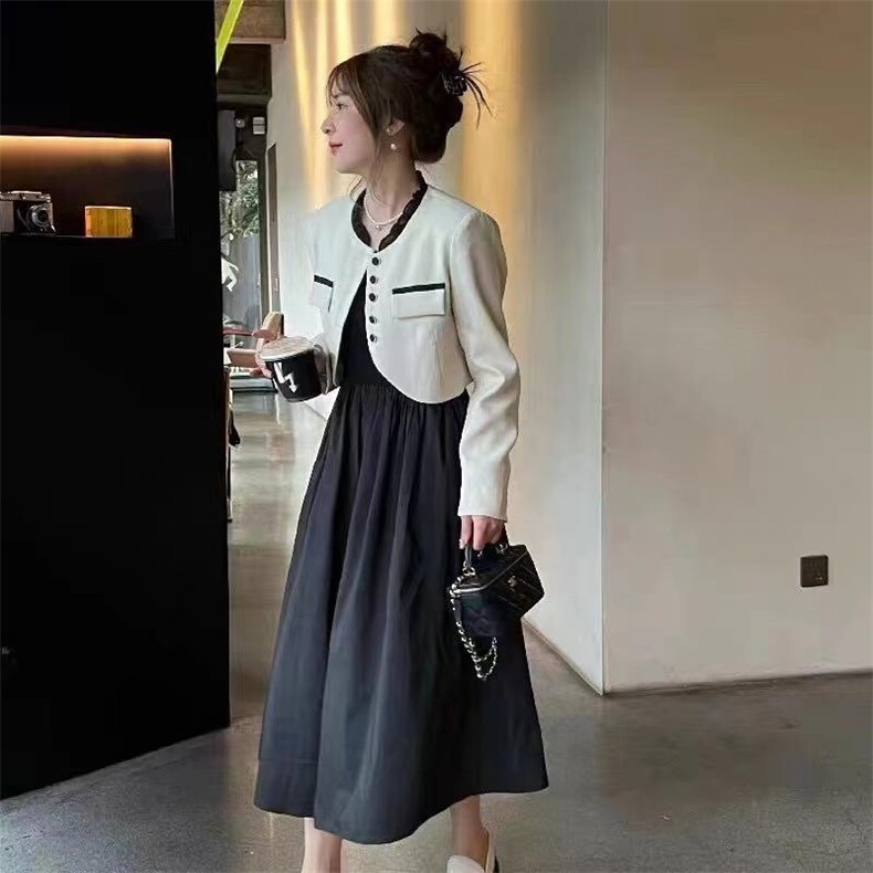 小香风套裙，三色，三码，其它，依柏璐(1F)