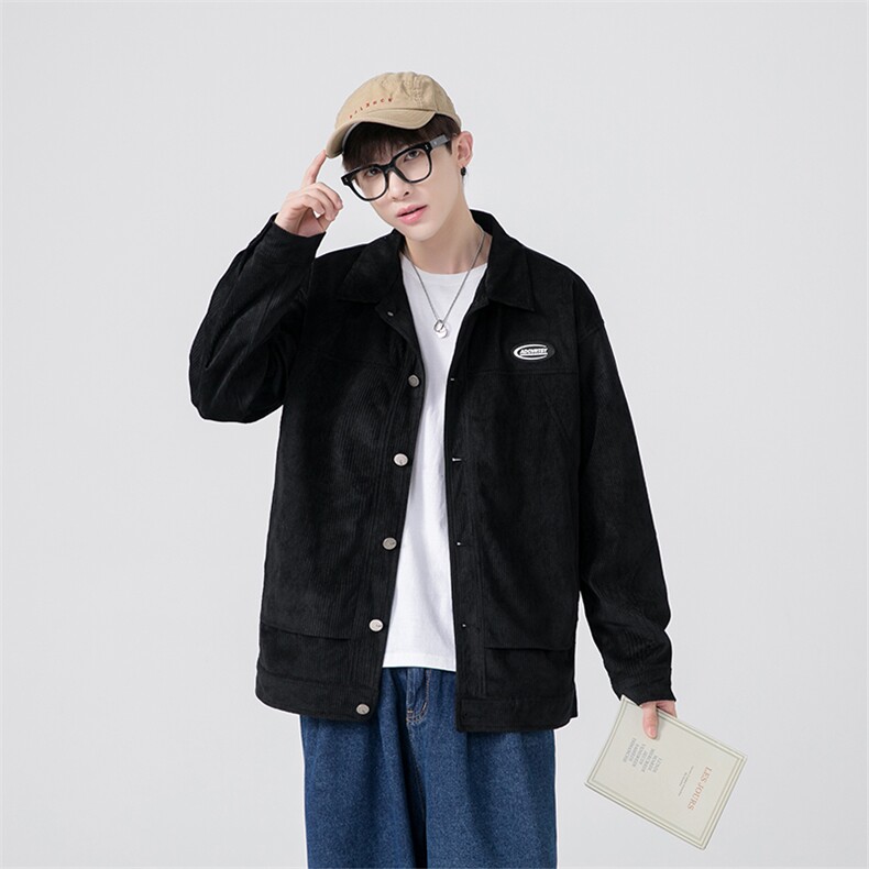 春秋季百搭休闲宽松灯芯绒夹克男士JK151-P60,男装夹克,星座1204