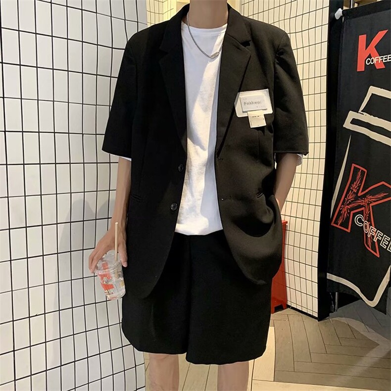 春季潮流休闲时尚短袖套装T736P58,男装休闲套装,星座1116-2