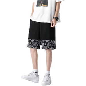 夏季短裤男潮流腰果花短裤男五分裤A210-K8515-P25控39图片